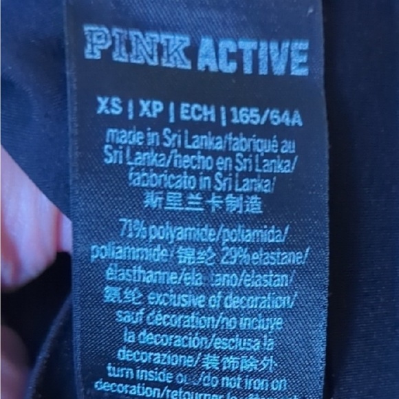 🖤🔥 PINK ACTIVE Black Leggings | XS 🔥🖤 - Picture 3 of 3